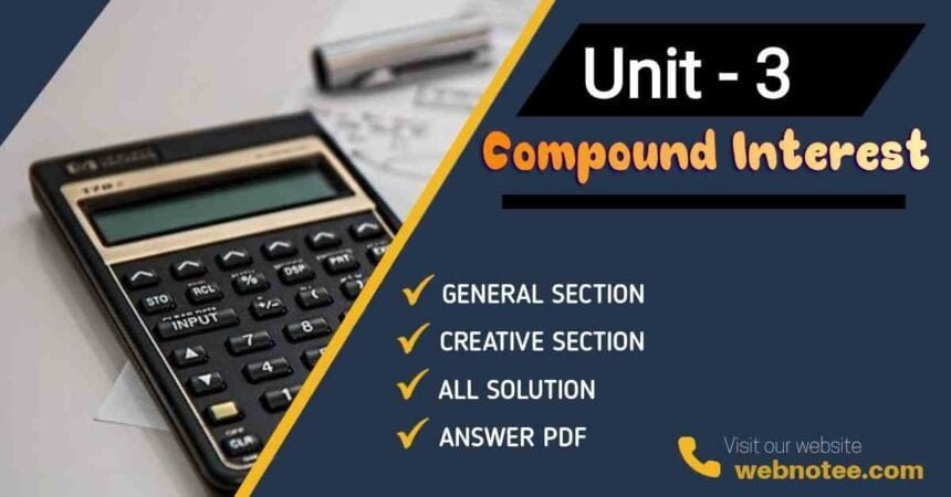 Compound Interest Class 10 Mathematics Solutions
