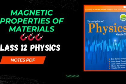 Magnetic Properties of Materials Class 12 Physics Notes