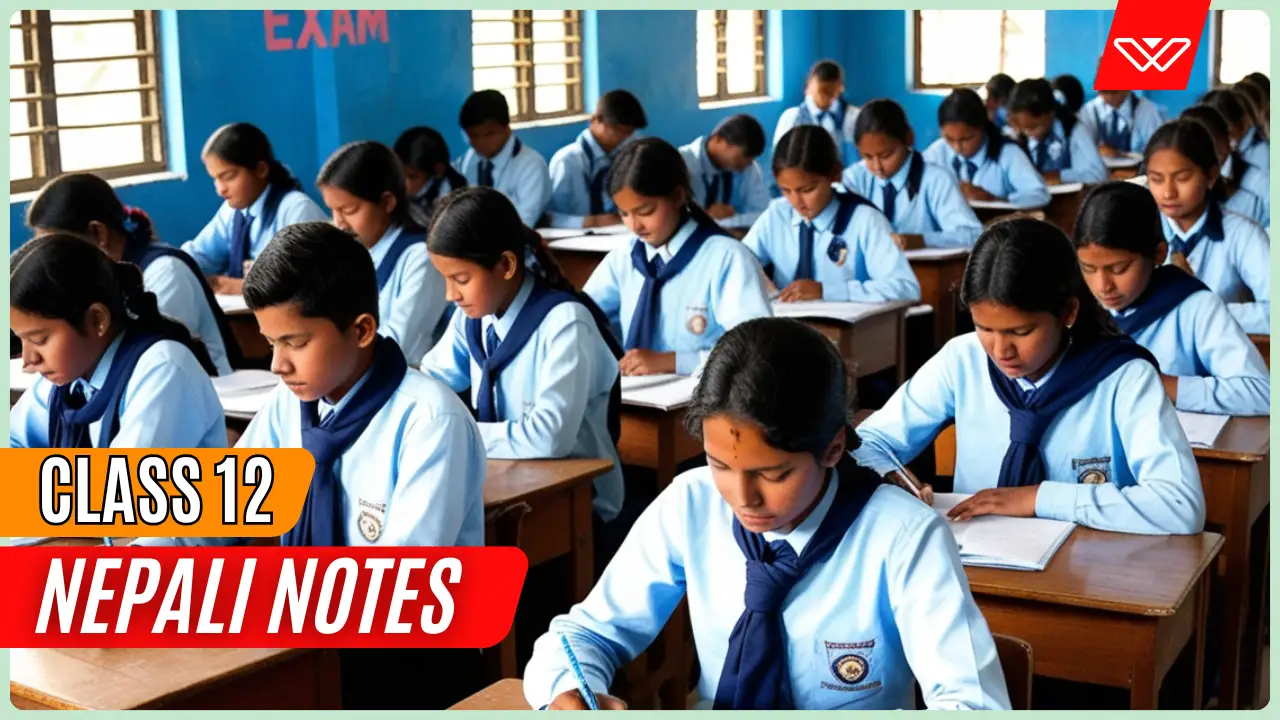 NEB Class 12 Nepali Exercise | All Chapters Complete Notes
